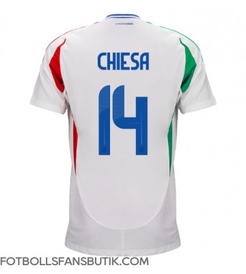 Italien Federico Chiesa #14 Replika Bortatröja EM 2024 Kortärmad